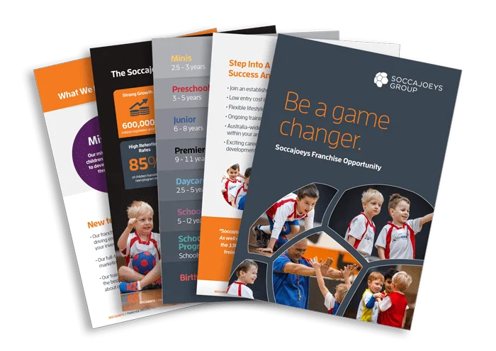 Prospectus showing the benefits of running your own kids soccer coaching business